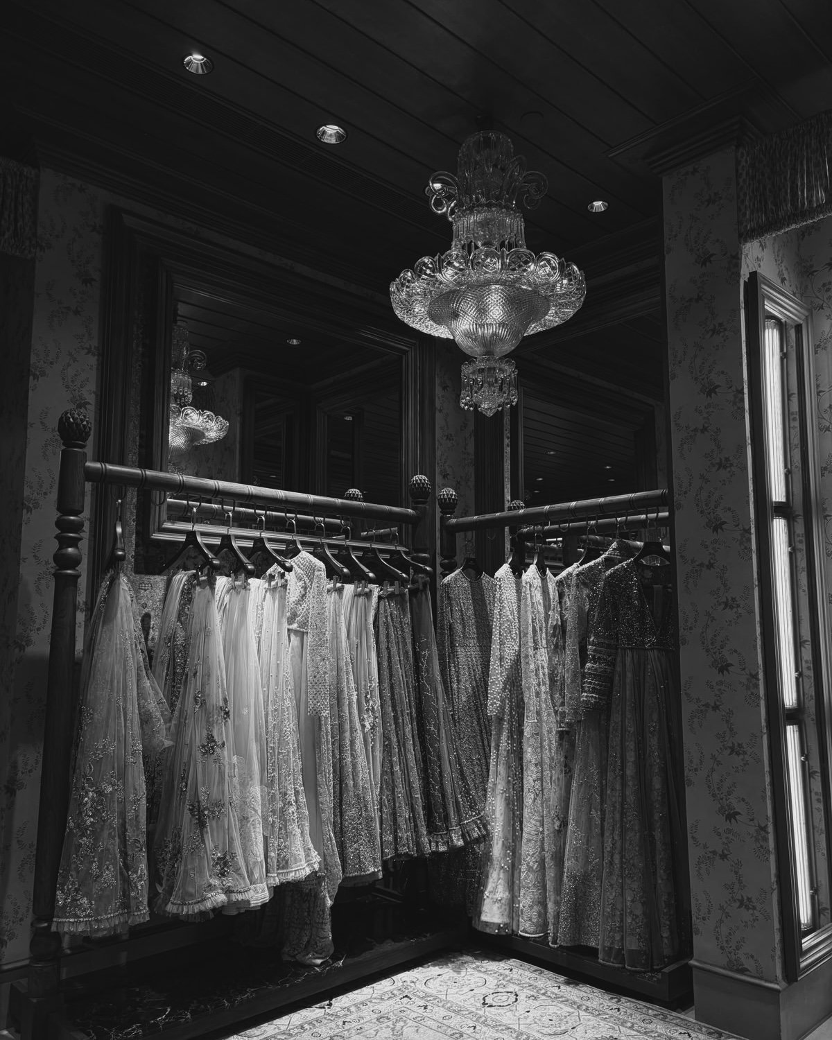 Wedding wardrobe management for bridal and family couture