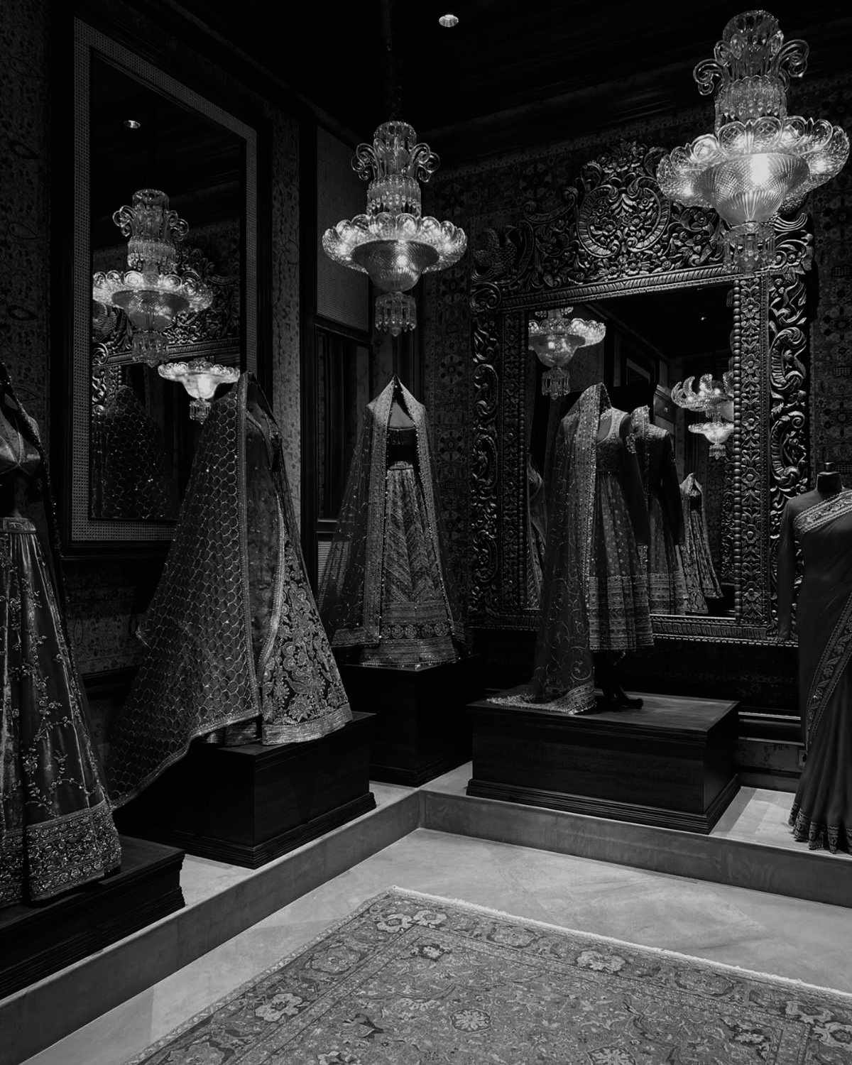 Pre-wedding couture displayed for roka engagement and bridal pre-shoot styling